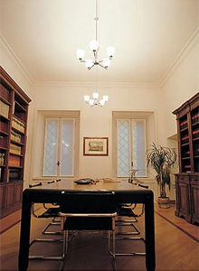 FontanaArte 006/5 Modern Glass Chandelier by Archivio Storico