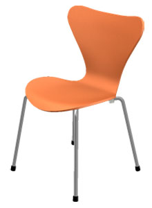Fritz Hansen Series 7 3177 Modern Children Chair by Arne Jacobsen