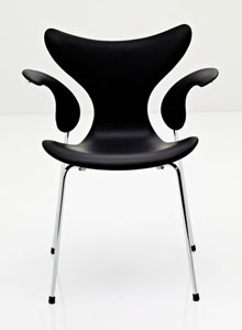 Fritz Hansen Lily 3208 Upholstered Modern Armchair