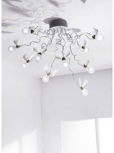 Ingo Maurer Birdie's Nest Ceiling Lamp by Ingo Maurer
