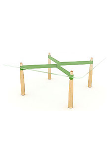 Established & Sons Axis Contemporary Table by Michael Marriott