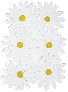 Gandia Blasco Contemporary Daisy Flower 60's Rug by Jose A. Gandia