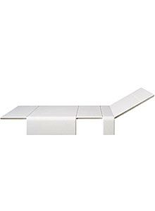 Gandia Blasco Tumbona Sliding Modern Outdoor Chaise Lounge