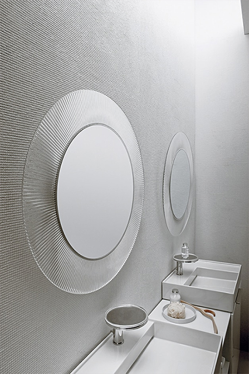 Kartell All Saints Modern Round Wall Mirror Stardust