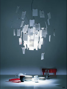Ingo Maurer Zettel'z 6 Lamp by Ingo Maurer