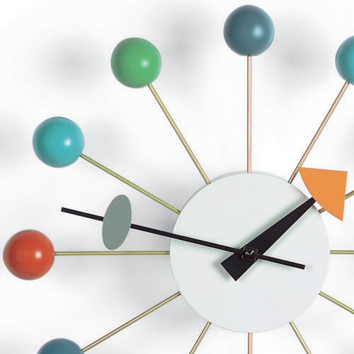 Vitra Nelson Ball Wall Clock Multi Coloured by Nelson