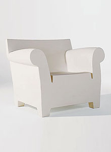 Kartell Bubble Club Modern Outdoor Armchair by Philippe Starck