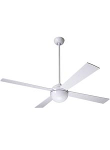 Modern Fan Ball Gloss White 52 inch Ceiling Fans