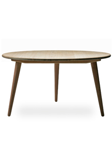 Hans Wegner CH008 Wood Table with Walnut Lacquer
