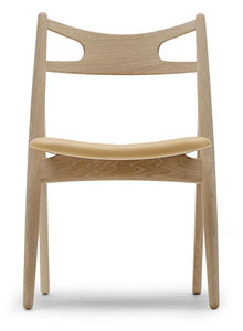 Carl Hansen CH29 Ash Wood Modern Chair by Hans Wegner