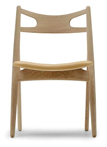 Carl Hansen CH29 Beech Wood Modern Chair by Hans Wegner