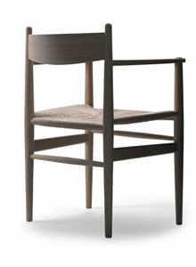 Carl Hansen CH 37 Chair in Beech Clear Lacquer and Natural Papercord<br>by Hans J Wegner
