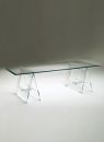 Glas Italia Don Cavalletto Glass Dining Table by Jean-Marie Massaud