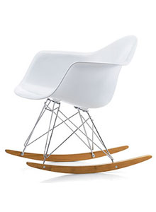 Herman Miller Eames&reg; Chair RAR Rocking Chair in White