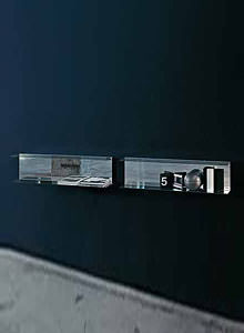 Glas Italia Easy Wall Mounted Glass Shelving by Nanda Vigo