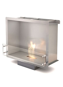 Ecosmart Fire Firebox 900SS Renovator Range Modern Ventless Fireplace