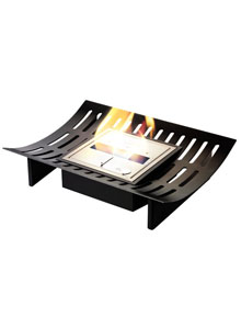EcoSmart Fire: Curved Grate Modern Ventless Designer Fireplace Grate