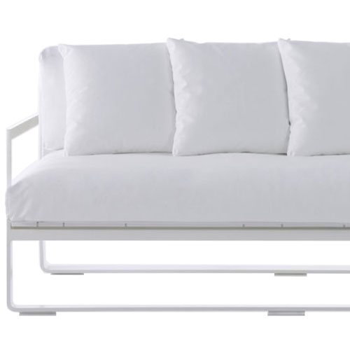 Gandia Blasco Flat Modern Outdoor Sofa with Arm Rests Stardust