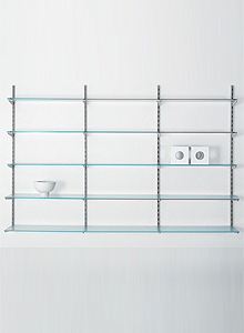 Pallucco Continua Glass Shelf by Hannes Wettstein