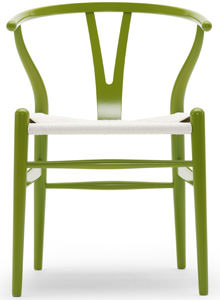 Hans Wegner CH24 Wishbone Chair in Citrus Green