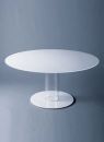Glas Italia Hub Large Round Glass Dining Table by Piero Lissoni