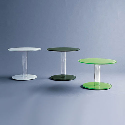 Glas Italia Hub Modern Coffee or Side Table by Piero Lissoni Stardust
