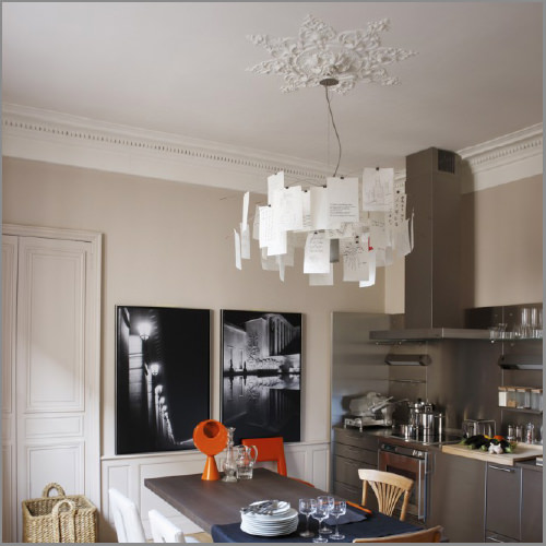 Ingo Maurer Zettel'z 6 Chandelier | Stardust