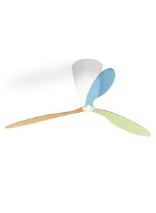 Luceplan Blow Ceiling Fan with Lamp