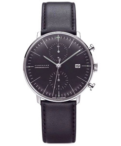 Junghans Max Bill Chronoscope Watch in Black