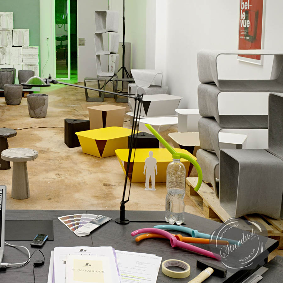 ECAL Mid Century Modern Outdoor Chair - Garden Stool | Stardust