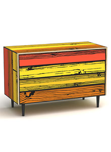 Established & Sons Modern Wrongwoods Chest of Drawers by Richard Woods & Sebastian Wrong