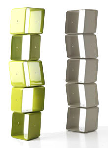 Baleri Italia OBO Cubist Stackable Modern Storage Unit by Jeff Miller