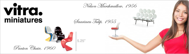 modern design vitra miniatures sale