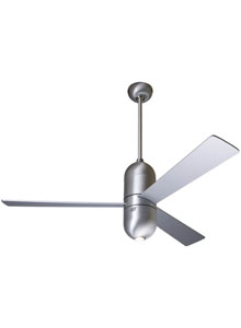 Modern Fan Cirrus Brushed Aluminum 36 inch with 75W Halogen Light