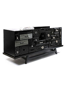 Boca Do Lobo Mondrian Black Moderist Sideboard