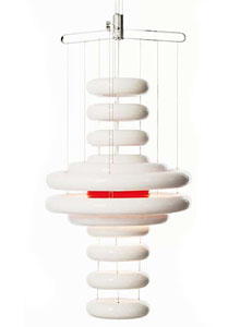 Verpan UFO Modern Pendant Light by Verner Panton