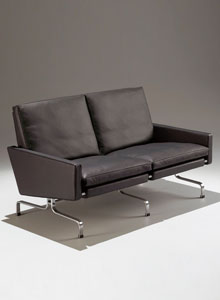 Fritz Hansen PK31 Modern Two/Three Seater Sofa by Poul Kjaerholm