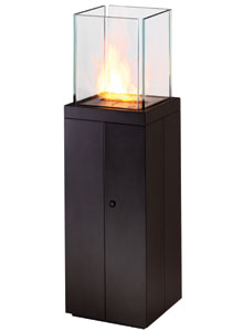 EcoSmart Fire: Tower Modern Ventless Outdoor Fireplace