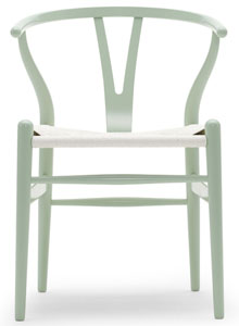 Hans Wegner CH24 Wishbone Chair in Citrus Sea Green
