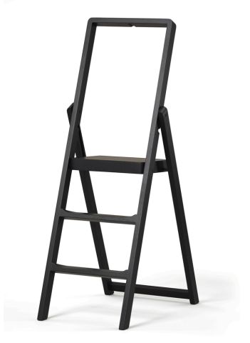 3-Step Wooden Folding Ladder by Design House Stockholm with Handrail