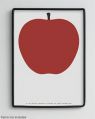 Danese Milano Uno La Mela Small Red Apple Poster by Enzo Mari