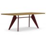 Vitra EM Table by Jean Prouve in Veneer Oak
