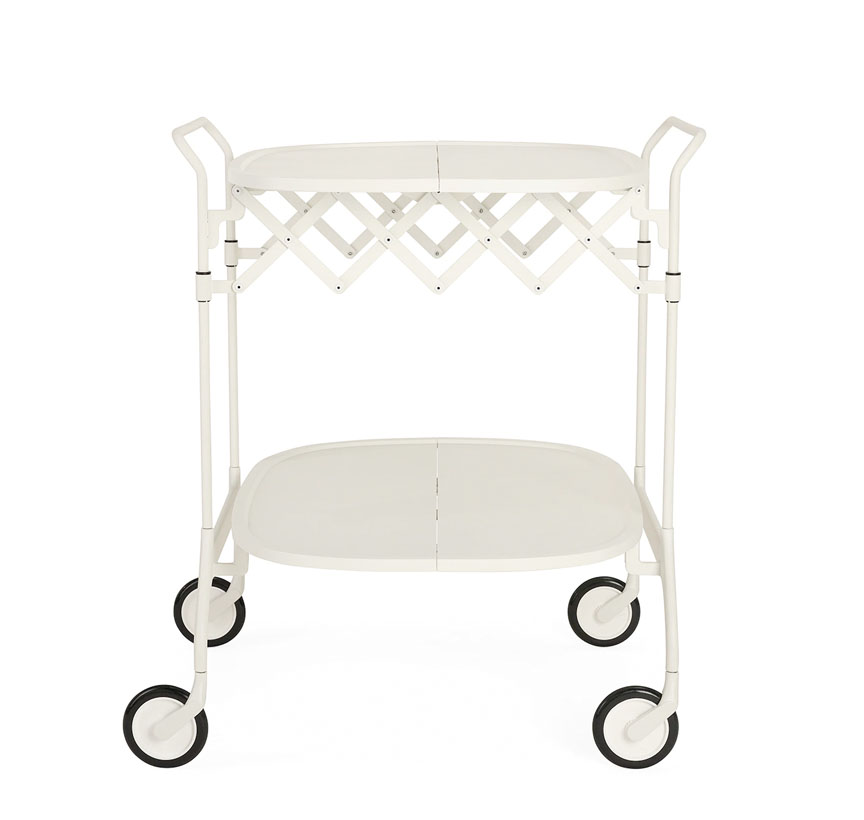 Kartell Gastone Matte Trolley by Antonio Citterio