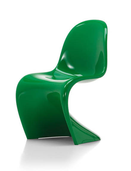 Panton chair top green