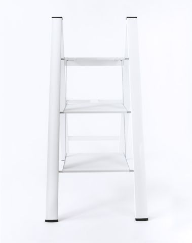 3-Steps Folding Step Stool Ladder in UltraSlim Lightweight Aluminum