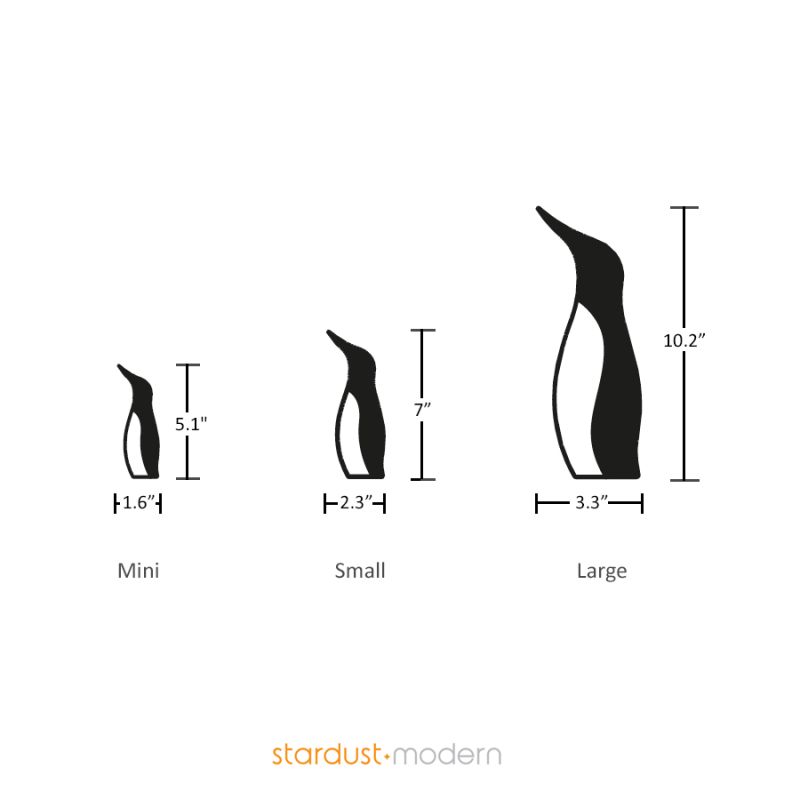 Architectmade Penguin Wood Figurine by Hans Bunde Stardust Modern