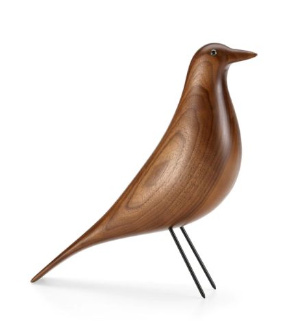 Eames Wooden House Bird with Metal Feet by Vitra (Sample Sale) - Walnut