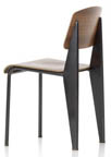 Vitra Standard Chair Black Pigmented Walnut by Jean Prouve