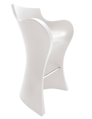 Woopy Modern Bar Stool White by Karim Rashid