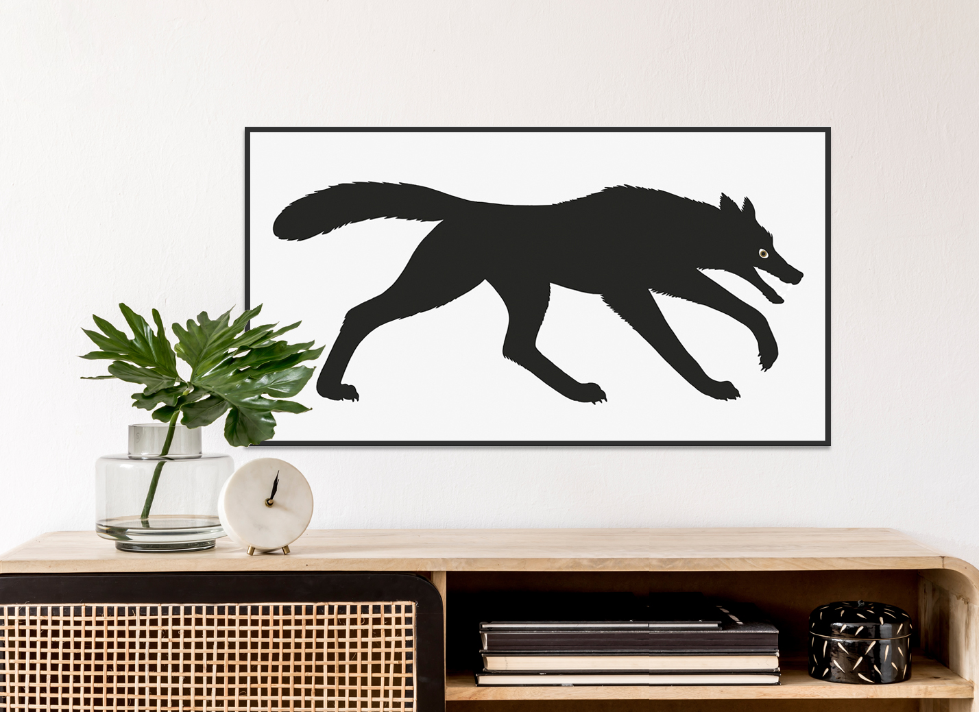 Enzo Mari Wolf Poster (Cinque, il Lupo) by Danese Milano Stardust